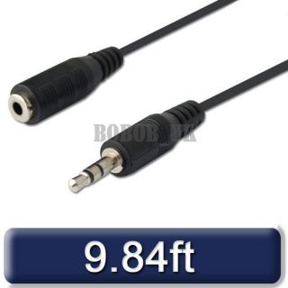 5MM JACK TO JACK EARPHONE EXTENSION AUDIO CABLE 3M
