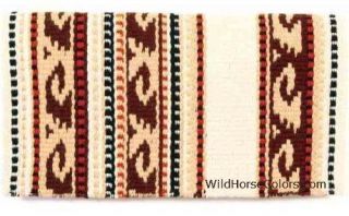 Brown/Tan Mayatex Delmar Western Saddle Blanket Pad 36 x 34 NEW Del