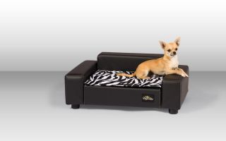 Luxus Designer Hundecouch Hundesofa Hundebett s606 + LED Blinky gratis