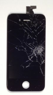 Original Apple IPhone 4 LCD + Digitizer Touch Screen ( defekt, Glas