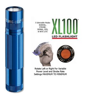 MAGLITE X100 LED Taschenlampe MAG LITE XL 100 inkl. Batterien Blau