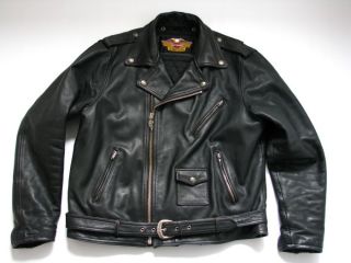 Org. Harley Davidson Heritage Oldschool Leder Jacke Größe XXL
