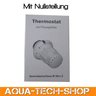 Thermostatkopf mit Nullstellung M30x1,5 mm,Heizung,Heizkörper