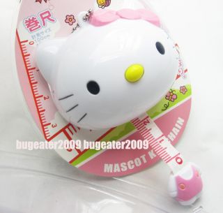 Cute Hello Kitty Soft Tape Measure Keychain Ruler Easy To Take