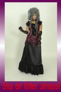Barock Rokoko Kleid Kostüm Saloongirl Vampirin Safron Halloween NEU
