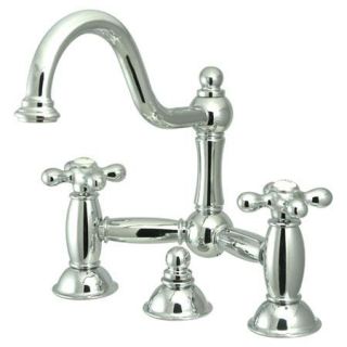 Kingston Brass KS3911AX Restoration Bathroom Faucet, 8 Spread, Chrome