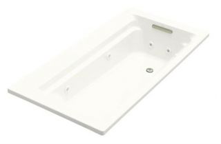 Kohler K 1124 0 Archer 6 Whirlpool with Comfort Depth Design, White