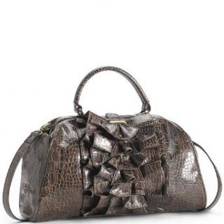 Jessica Simpson Handbag, Flamenco Satchel Croc Chocolate