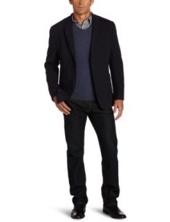 Tommy Hilfiger Mens Trim Fit Knit Blazer Clothing