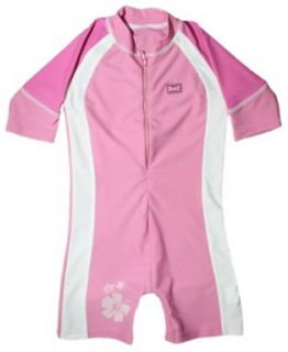 Baby Banz One Piece Sun Protection Swimsuit, Pink/White