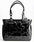 Coach Embossed Signature Patent Leather East West Gallery