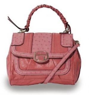 Guess Edna Top Handle Flap Bag CORAL Clothing