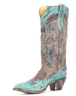 Corral Womens Black/Turquoise Crater Eagle Boot   R2266 Shoes