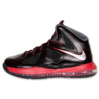  Nike LeBron X (GS)   Black/Chrome/University Red (7) Shoes