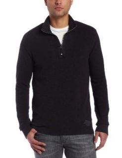 Calvin Klein Mens Long Sleeve Textured Knit Shirt