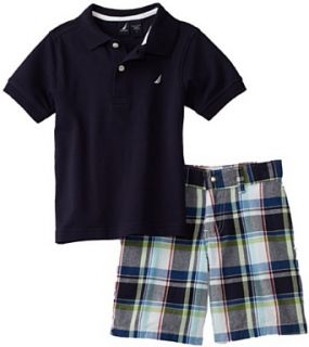 Nautica Sportswear Kids Boys 2 7 Shirt and Short 2 Piece