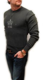 Polo Ralph Lauren Rugby Mens Black Distressed Sweatshirt
