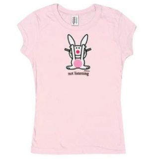 Happy Bunny   Not Listening Ladies T Shirt Clothing