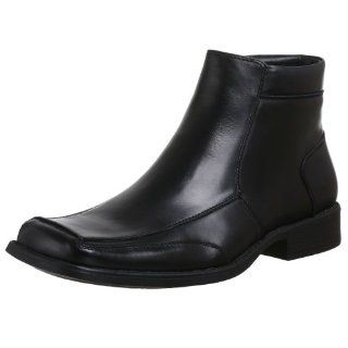 Steve Madden Mens Entrintz Zipper Boot,Black Leather,15 M US Shoes