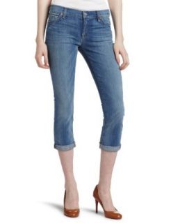 7 For All Mankind Womens The Skinny Crop And Roll Jean in