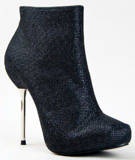 16 Skinny Stiletto High Heel Glittery Ankle Bootie Boot ZOOSHOO Shoes