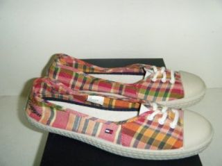  Tommy Hilfiger Lilly Womens Shoes Berry Plaid Sz 10.0 M Us Shoes