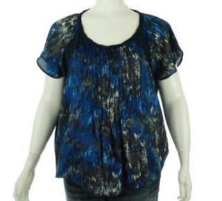 Calvin Klein Jeans Plus Size Printed Flutter Sleeve Top