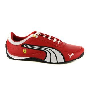 Kids Boys Girls Puma Drift Cat 4 Ferrari Red Leather Sneakers