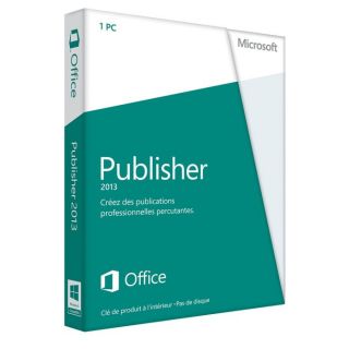 Microsoft Publisher 2013   1PC   Carte   Achat / Vente LOGICIEL
