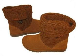 LADIES SPORTO MONA FAMOUS SWEATER ROLL DOWN BOOTS CHESTNUT 9.5 Shoes