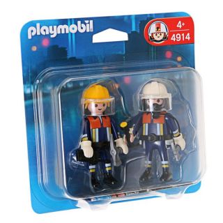 Playmobil Duo Pompiers   Achat / Vente UNIVERS MINIATURE COMPLET