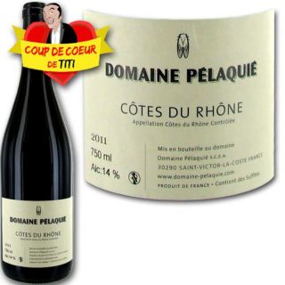 2011   Achat / Vente VIN ROUGE Domaine Pélaquié 2011