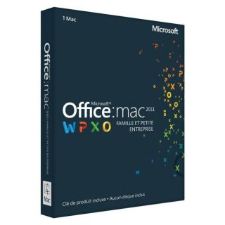 Office Mac Famille et Petite Entreprise 2011 1Mac   Achat / Vente