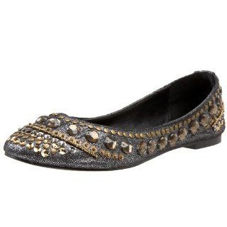 UNIONBAY Womens Remy Flat,Black,6 M US Shoes