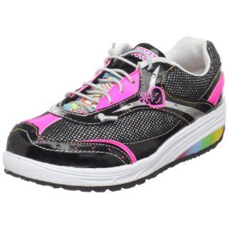 Pets Glamorous Fashion Sneaker,Black/Neon Pink,7 M US Toddler Shoes