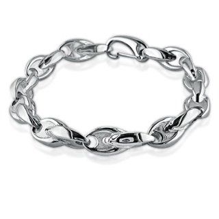 Mens Solid Stainless Steel Solid Nautical Chain Link