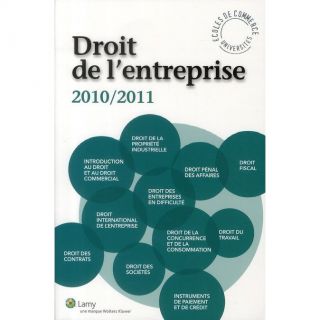 Droit de lentreprise (édition 2010/2011)   Achat / Vente livre