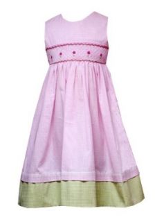 Rare Editions Little Girls 4 6X PINK WHITE GREEN GINGHAM