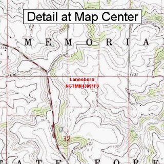 USGS Topographic Quadrangle Map   Lanesboro, Minnesota