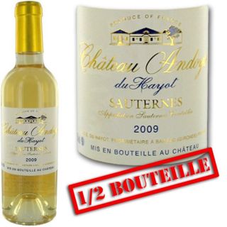   Millésime 2009   Vin blanc liquoreux   Vendu à lunité   37,5cl