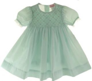 Petit Ami Infant Girls Mint Green Smocked Dress & Diaper