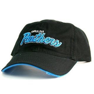 NFL Carolina Panthers Black Tattered Bill Baseball Hat