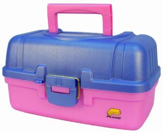 Plano Two Tray Tackle Box (Perwnkl/Pink) Sports