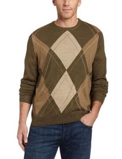 Geoffrey Beene Mens Soft Acrylic Fancy Sweater, Laurel