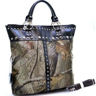 Realtree ® CAMOUFLAGE STUDDED ACCENT TOTE Handbag