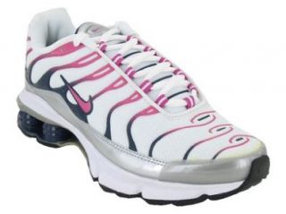 NIKE SHOX FADE RUNNING SHOES 7 (WHITE/PINK MET SILVER MIDNIGHT) Shoes