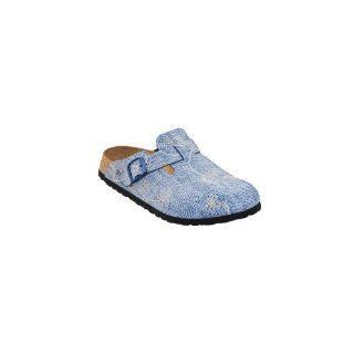 in Embroidery Flower Blue with a regular insole size 35.0 W EU Shoes