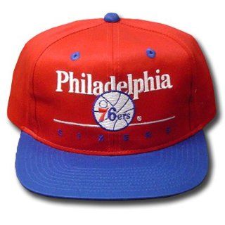 NBA PHILADELPHIA 76ERS OLD SCHOOL VINTAGE RED HAT CAP