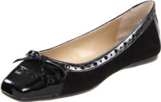 Ellen Tracy Womens Madison Flat,Black,7.5 M US Shoes