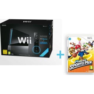 Wii NOIRE SPORTS RESORT + MARIO SPORTS MIX   Achat / Vente WII Wii
